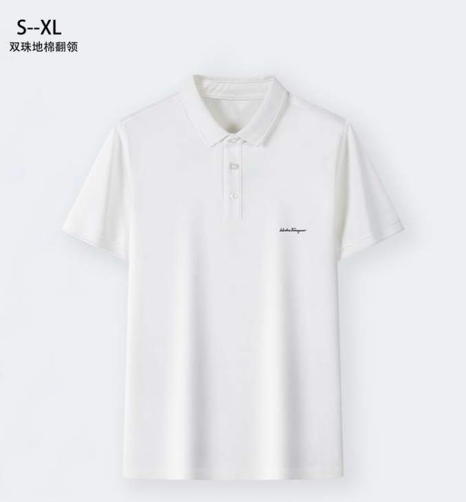 Picture of Ferragamo Polo Shirts Short _SKUFerragamoS-XL1qn1027997